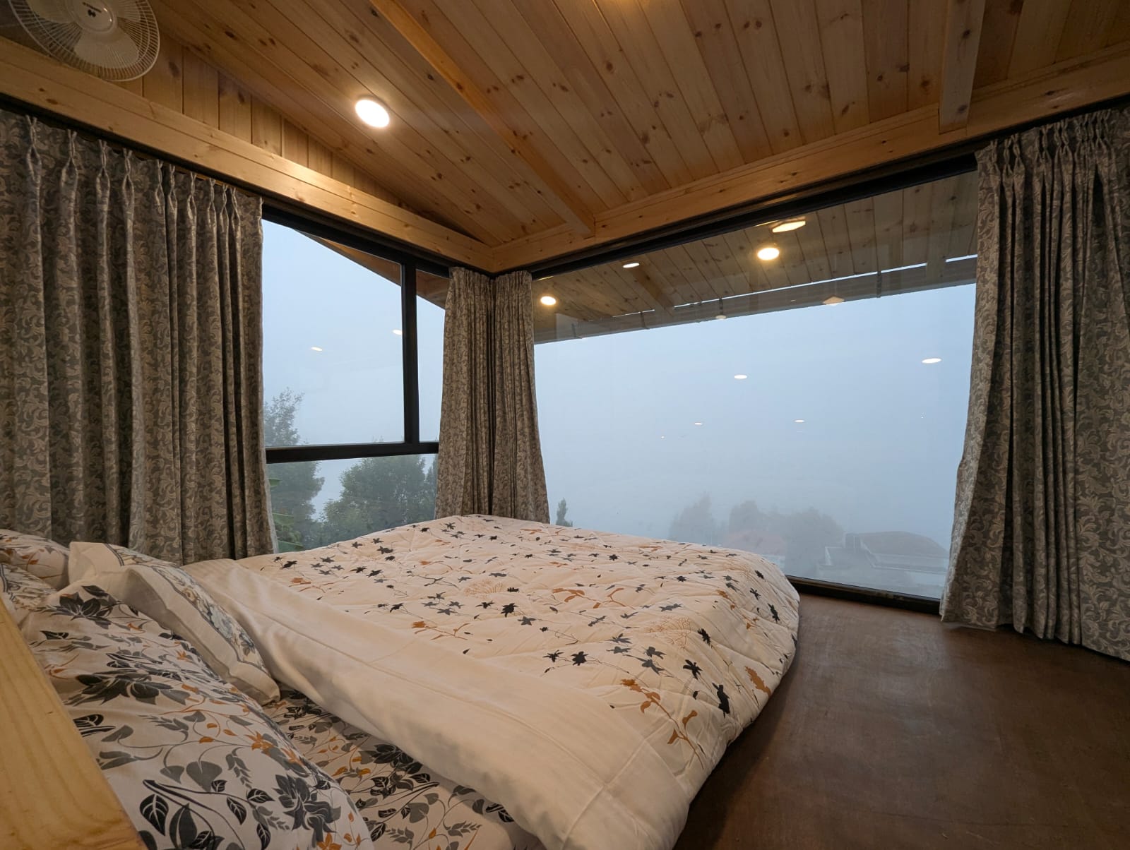 Swiss Alpine Balcony View